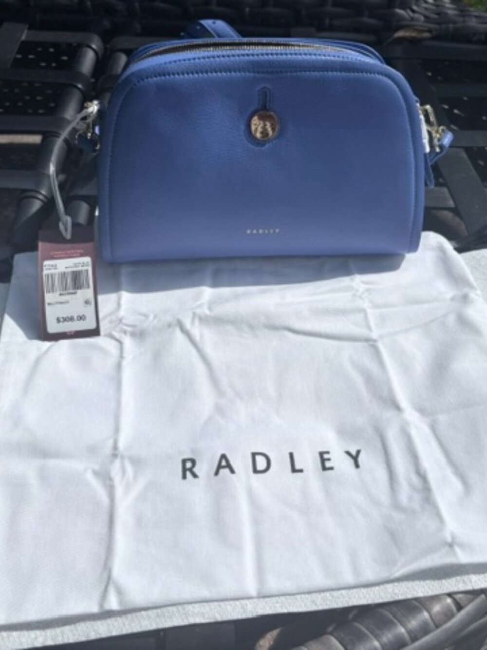 Radley London Bathurst Mews Small Ziptop Cross Body Bag-Bright Blue Great Gift